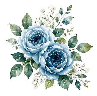 Bottom left floral border