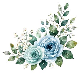 Bottom right floral border