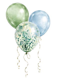 Left balloon cluster